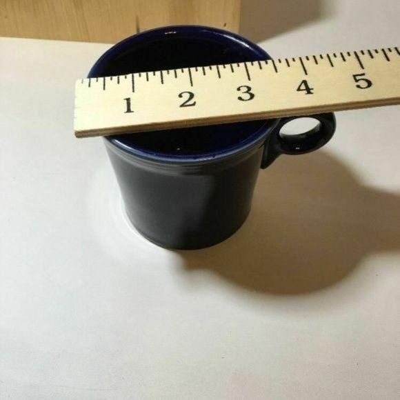 Fiesta Round O blue Handled Mugs Coffee‎ cups set of 2 - Picture 8 of 8